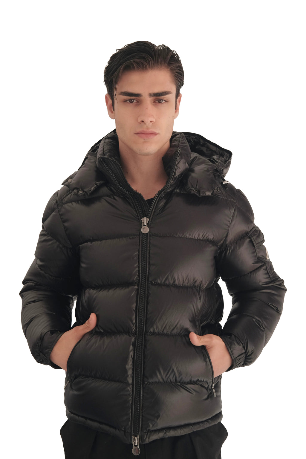 Moncler Maya Hooded Short Down Jacket