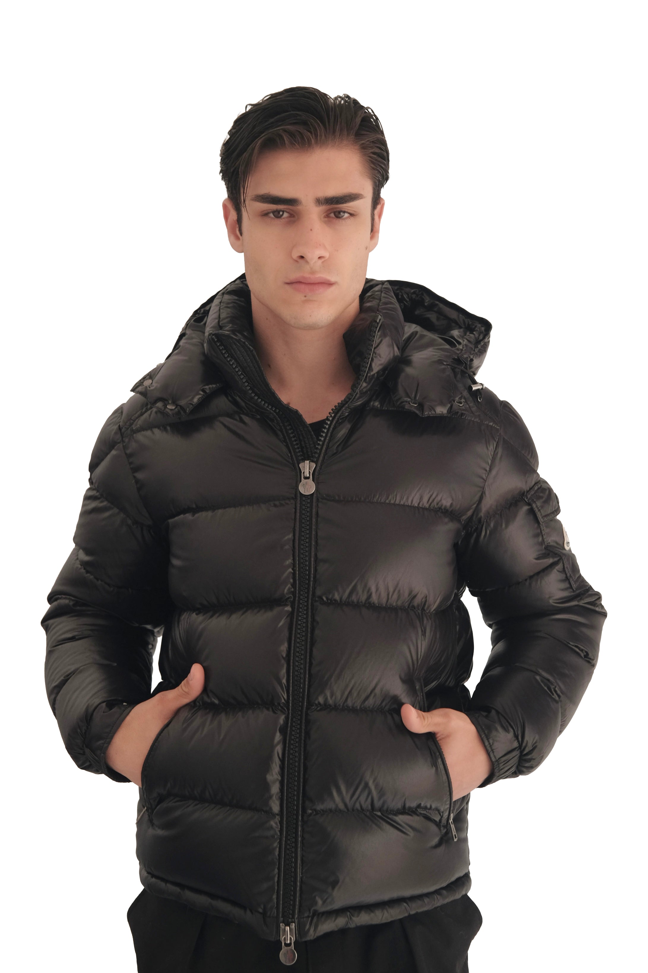 Moncler Maya Hooded Short Down Jacket