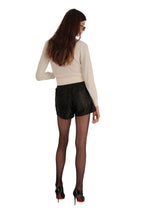 Zadig & Voltaire Pax Crinkled Leather Shorts