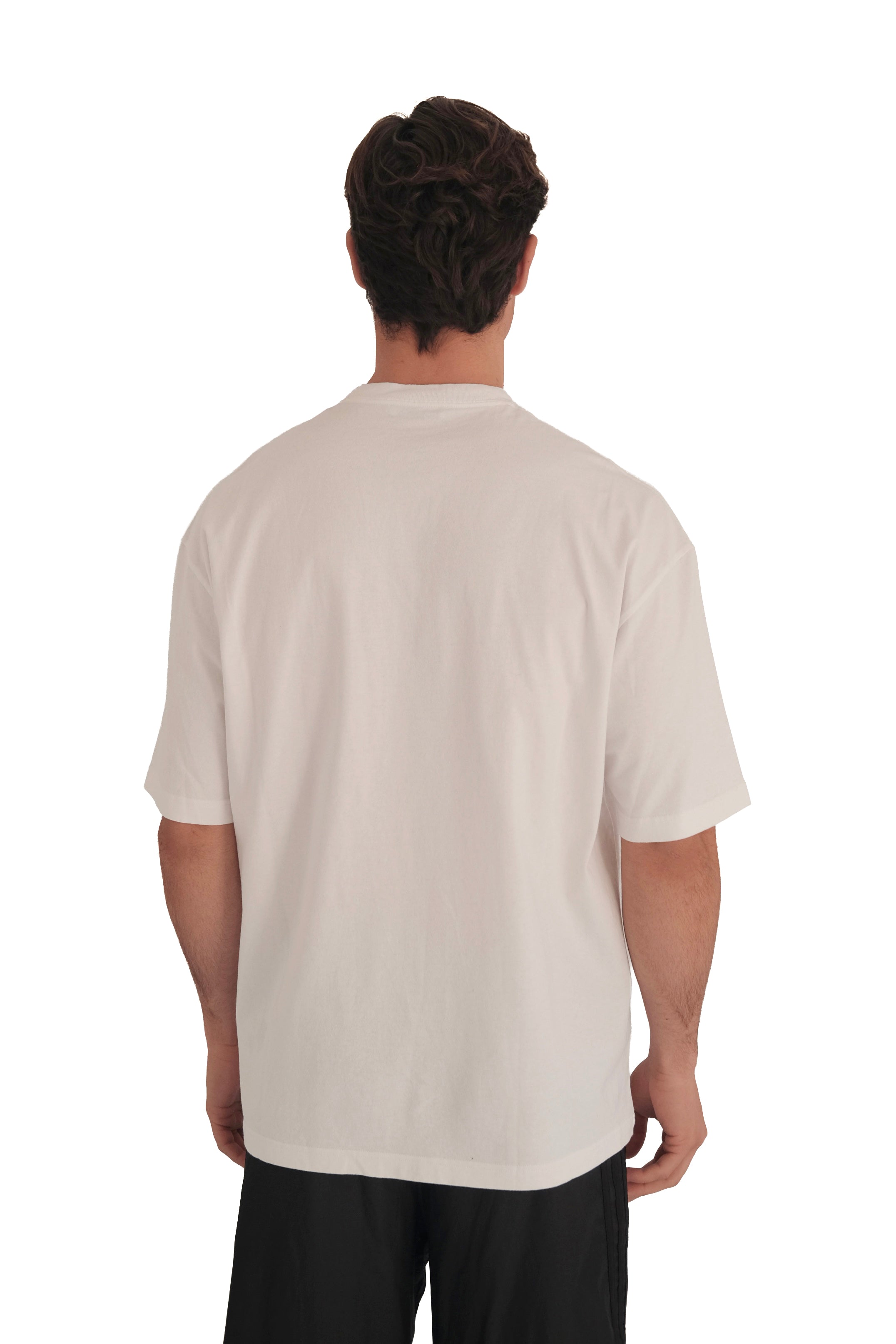 Balenciaga BB Logo Printed Cotton White T-Shirt