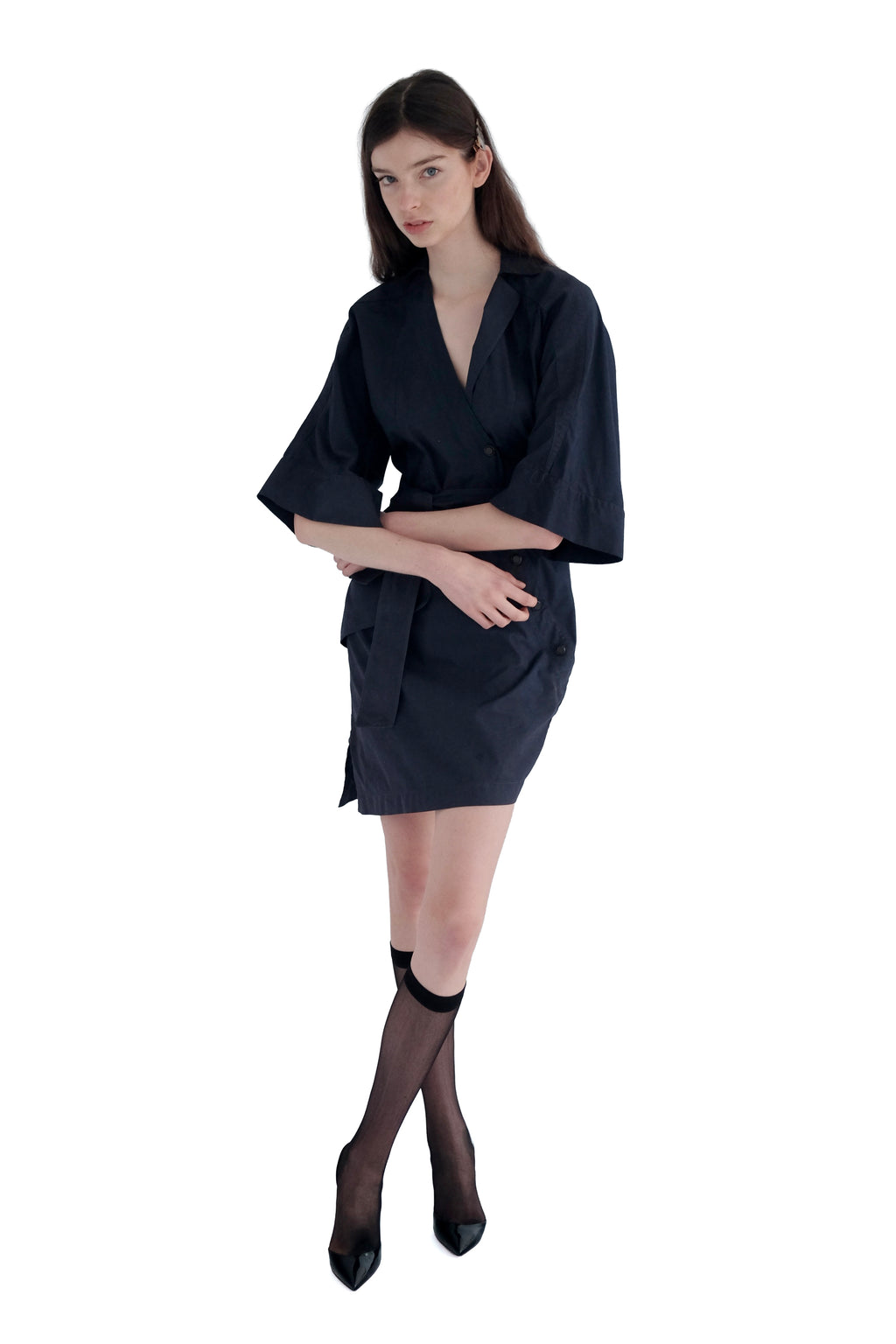 Thierry Mugler Snap Wrap Dress