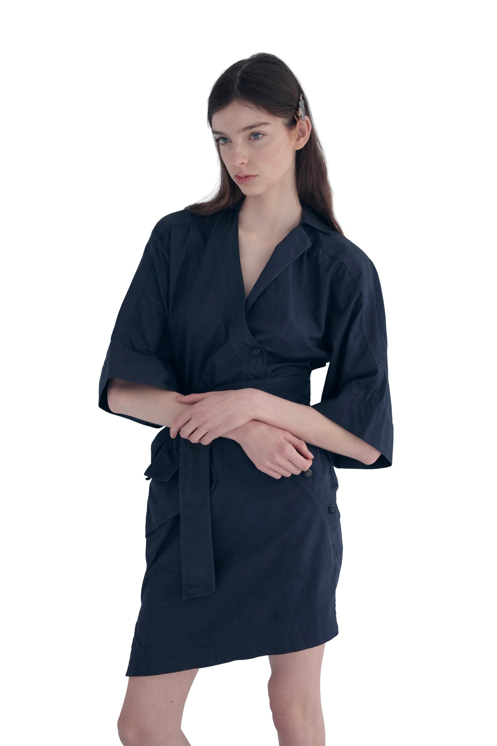 Thierry Mugler Snap Wrap Dress