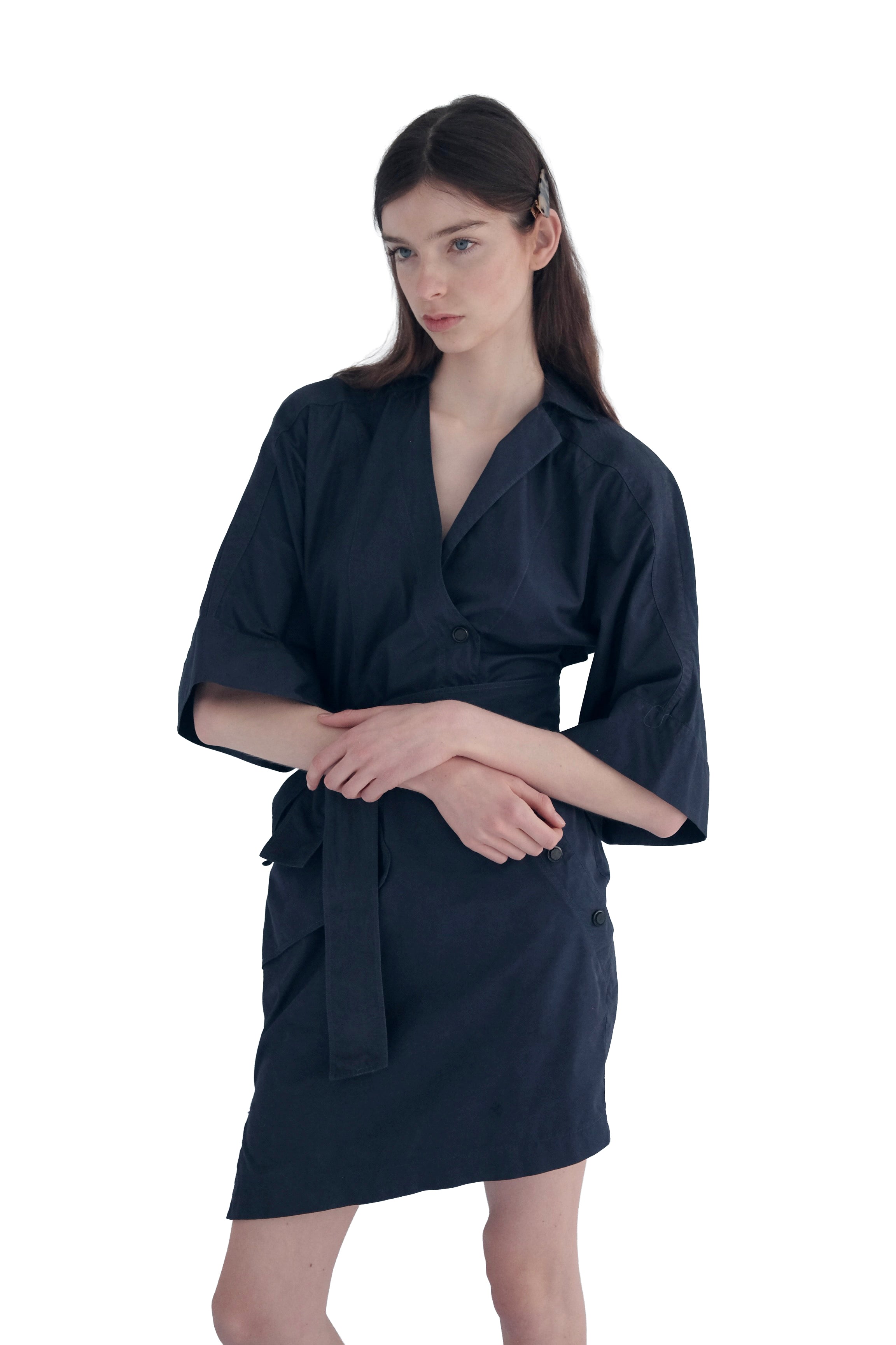 Thierry Mugler Snap Wrap Dress