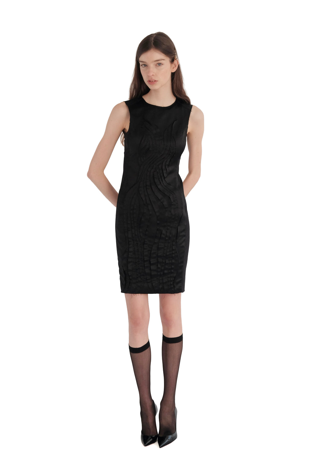 Vivienne Tam Rose Black Dress