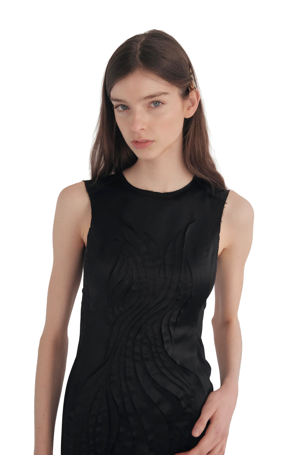 Vivienne Tam Rose Black Dress