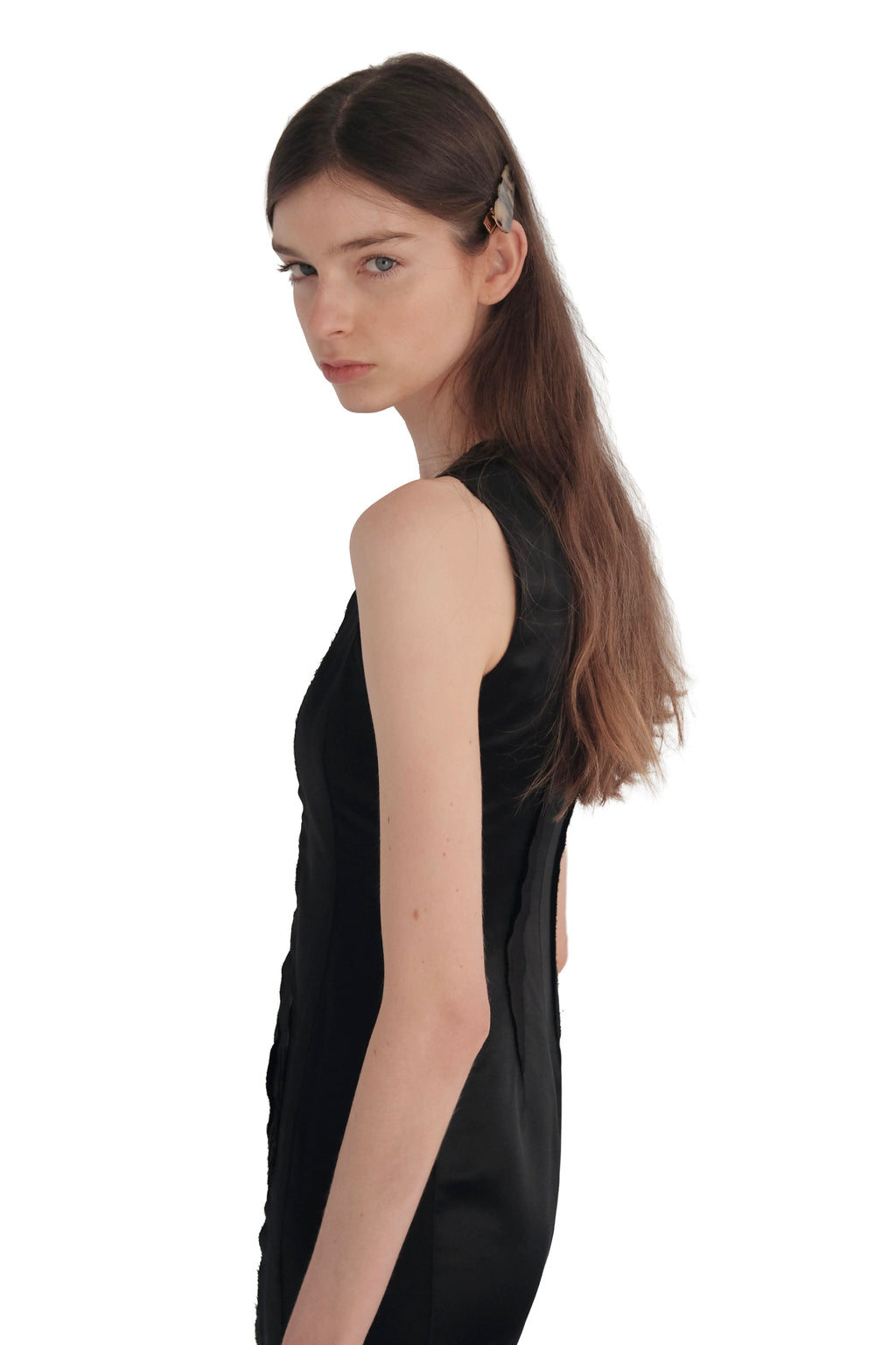 Vivienne Tam Rose Black Dress