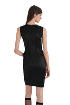 Vivienne Tam Rose Black Dress