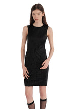 Vivienne Tam Rose Black Dress