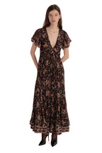Isabel Marant Agathe Tiered Printed Cotton and Silk-Blend Crepon Maxi Dress