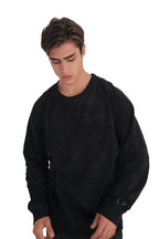 Diesel Over-Dyed Raglan Crewneck Sweatshirt