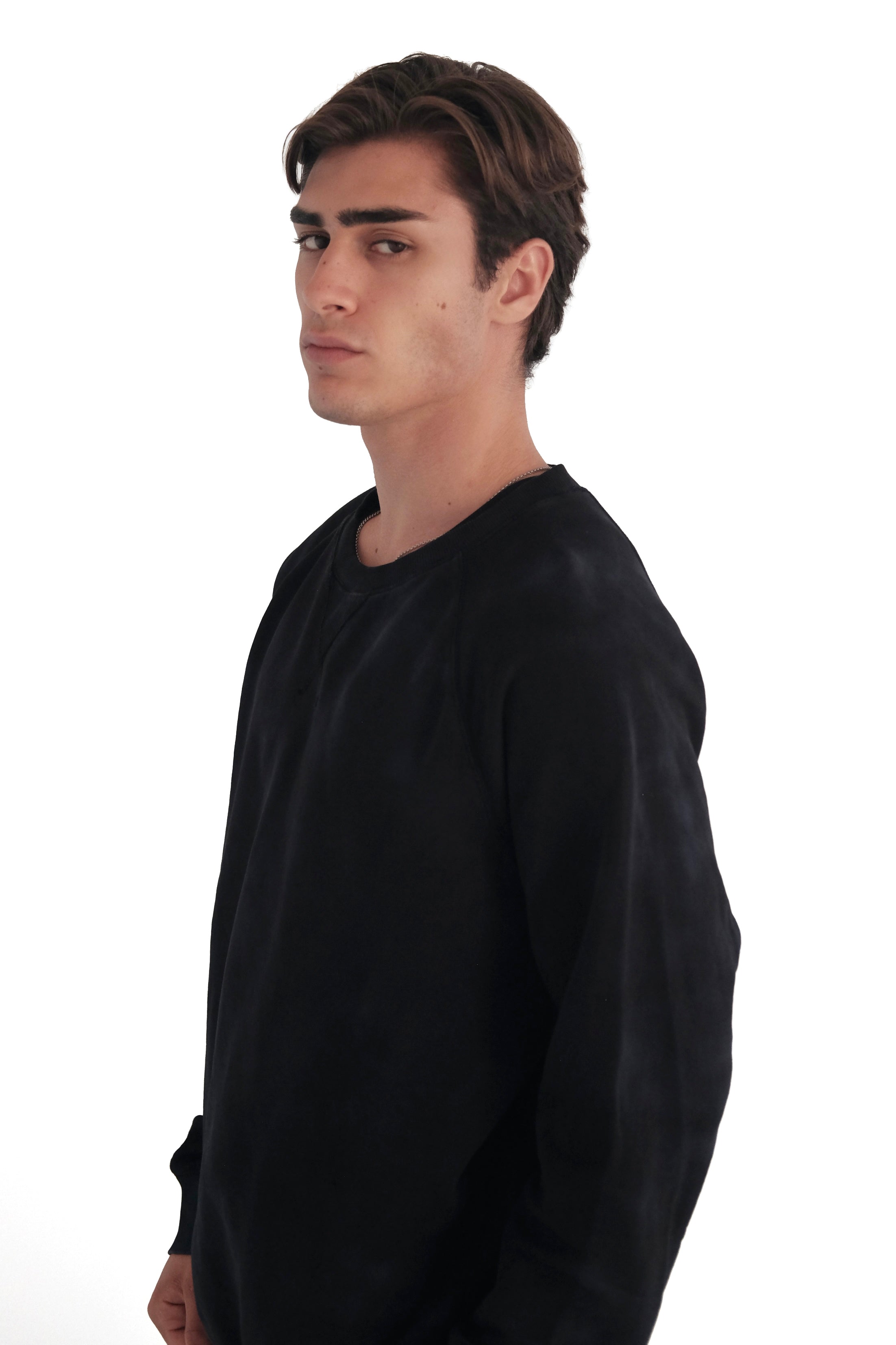 Diesel Over-Dyed Raglan Crewneck Sweatshirt