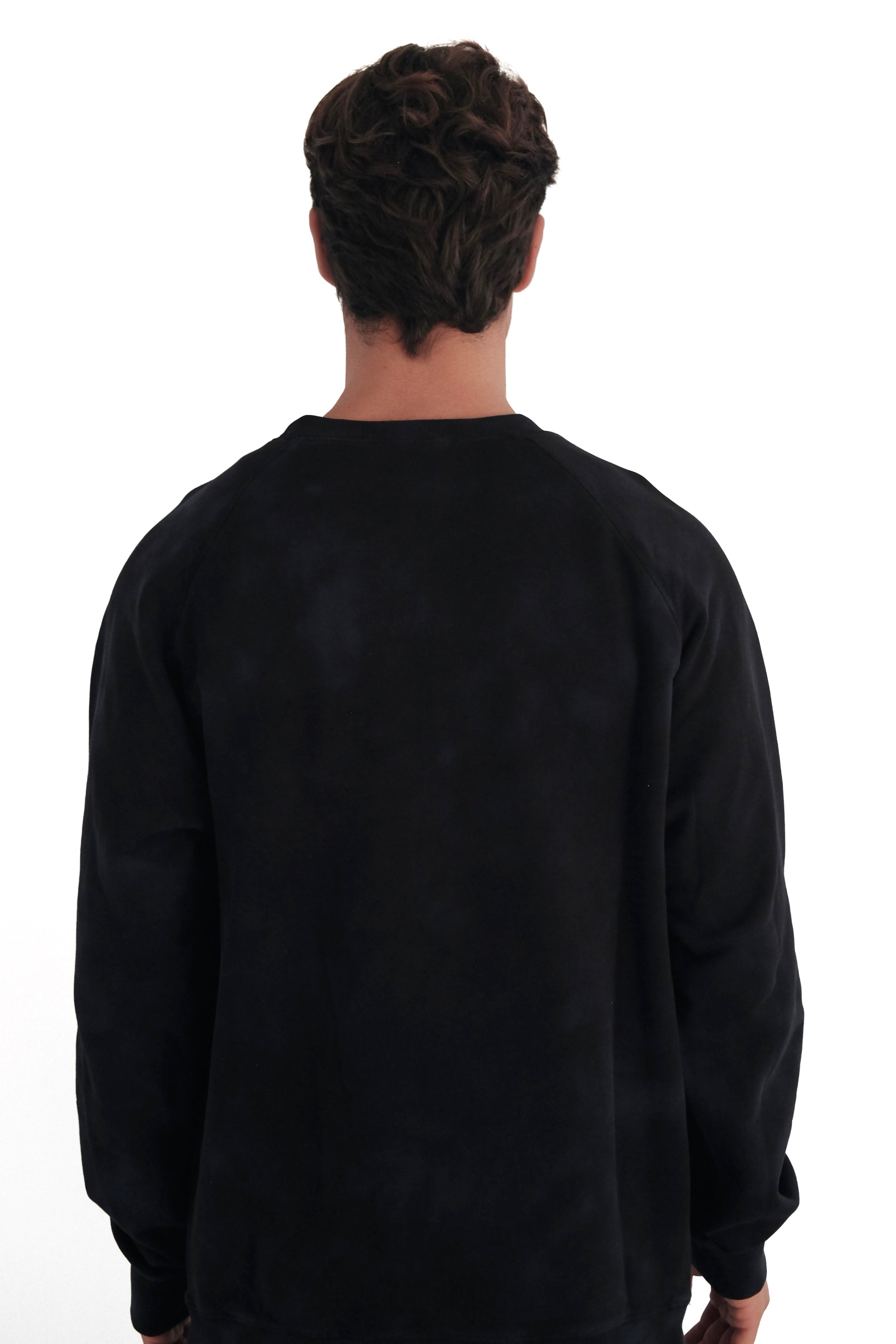 Diesel Over-Dyed Raglan Crewneck Sweatshirt