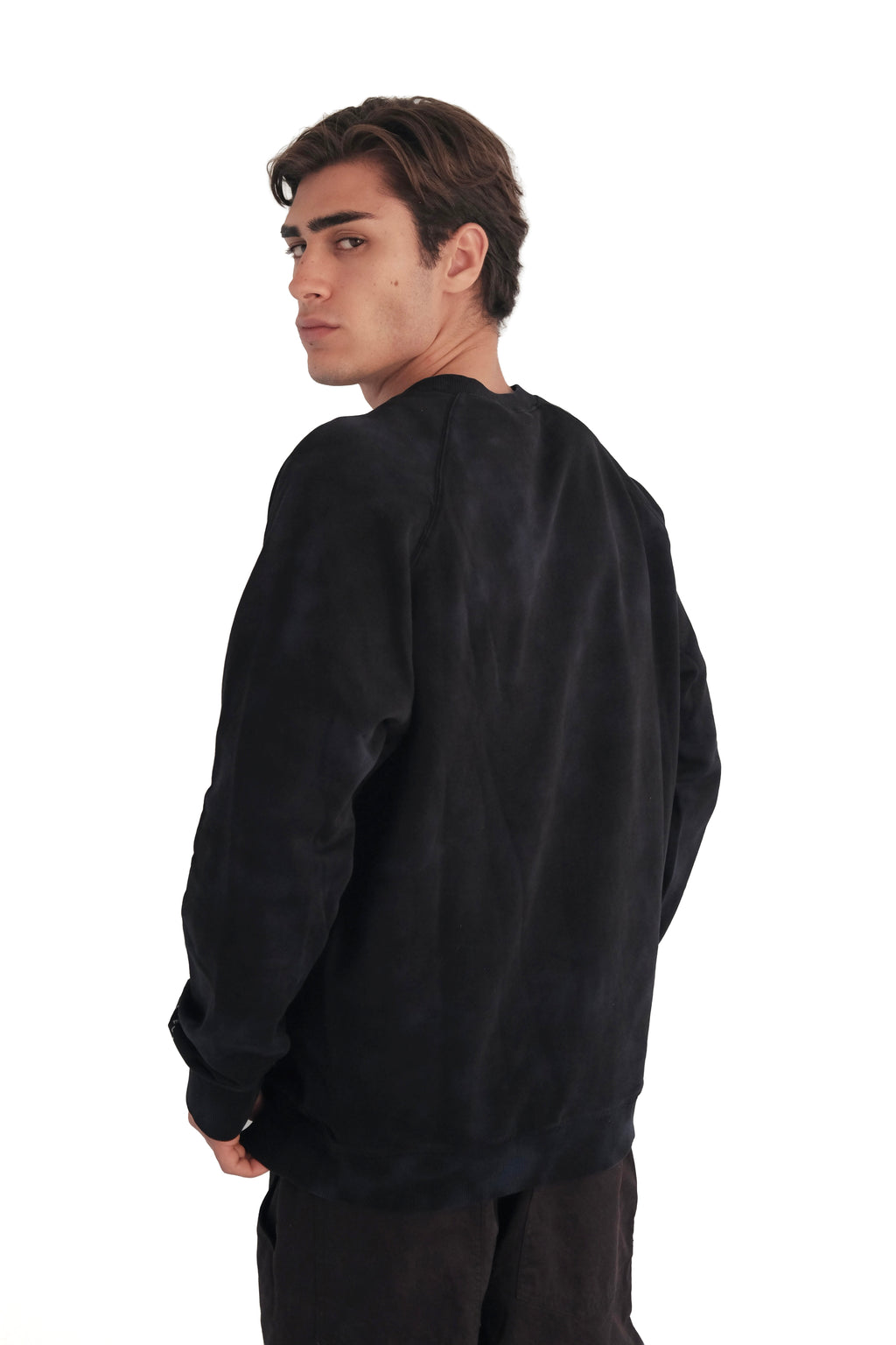 Diesel Over-Dyed Raglan Crewneck Sweatshirt