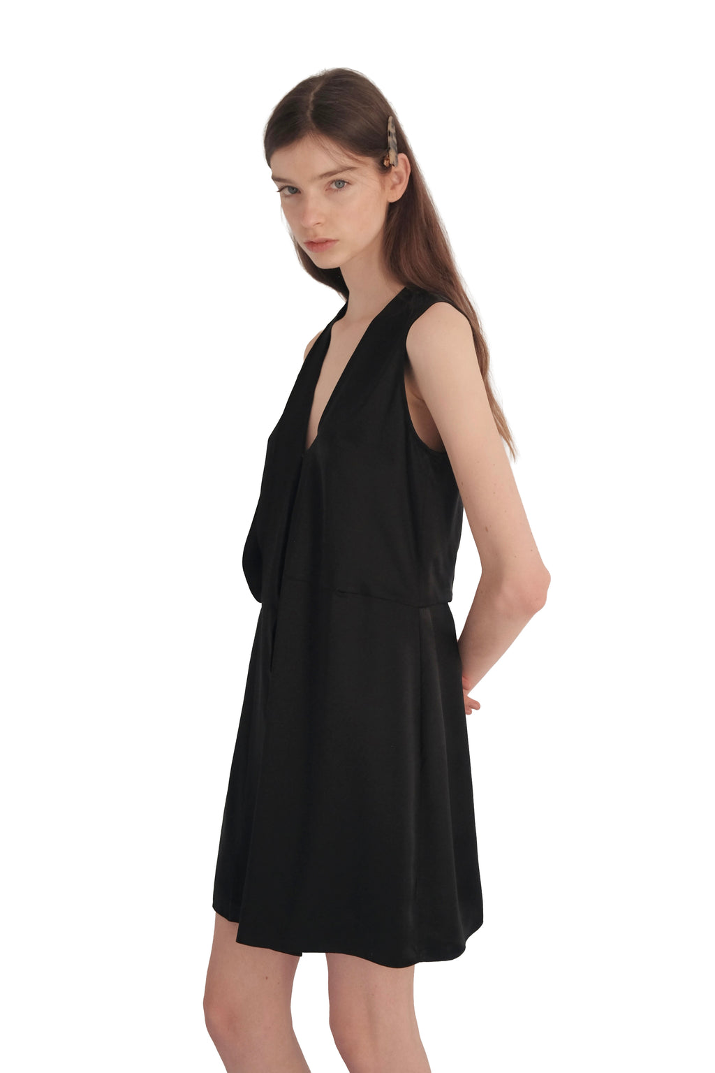 Rag & Bone Victor Silk Sleeveless Wrap Dress