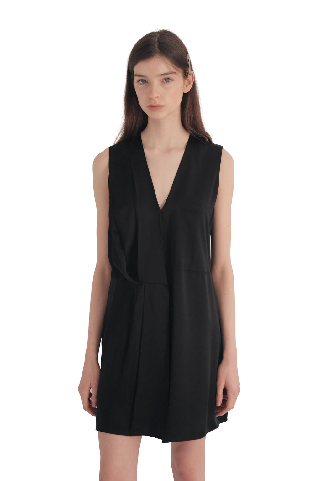Rag & Bone Victor Silk Sleeveless Wrap Dress