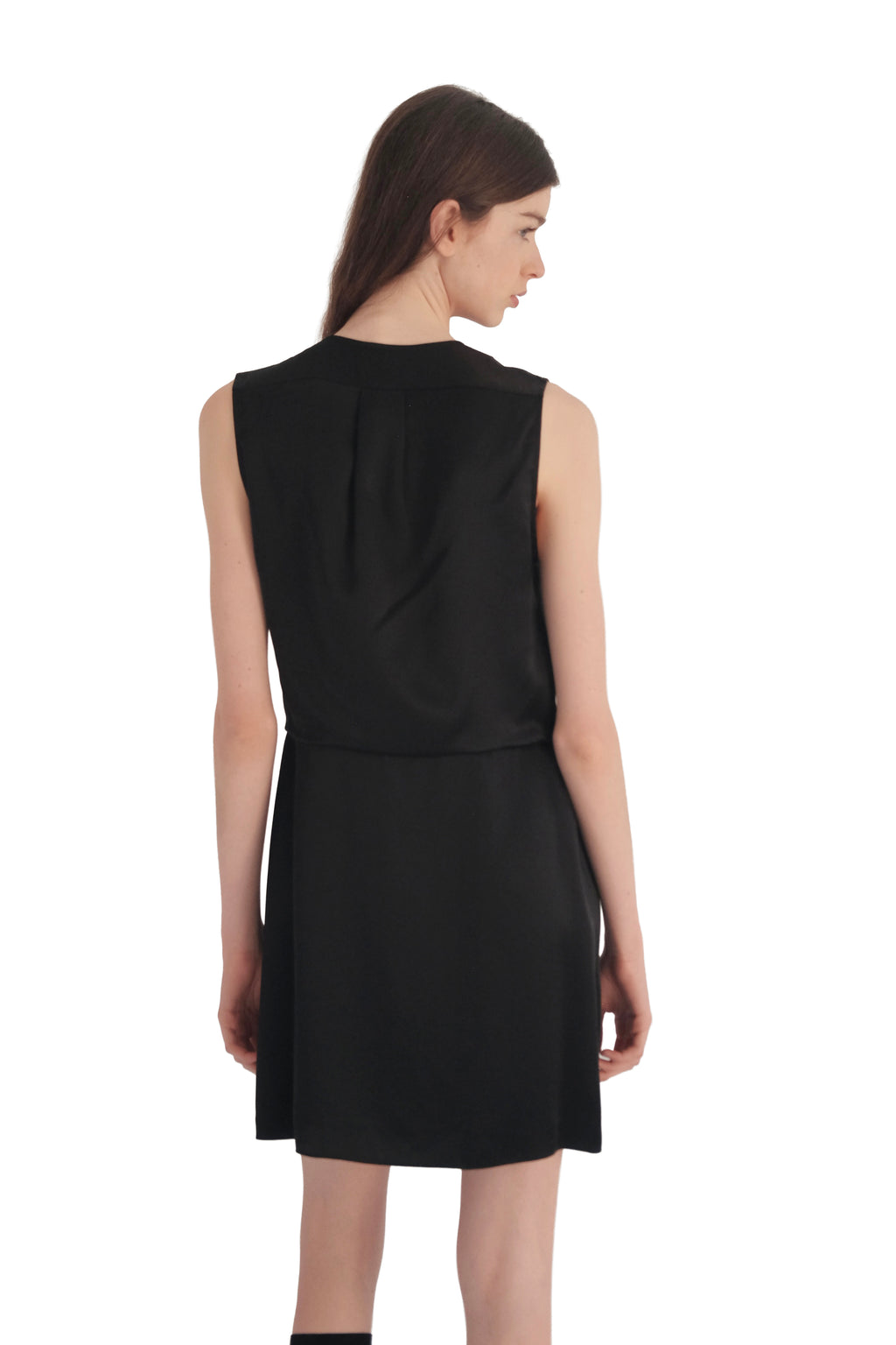 Rag & Bone Victor Silk Sleeveless Wrap Dress