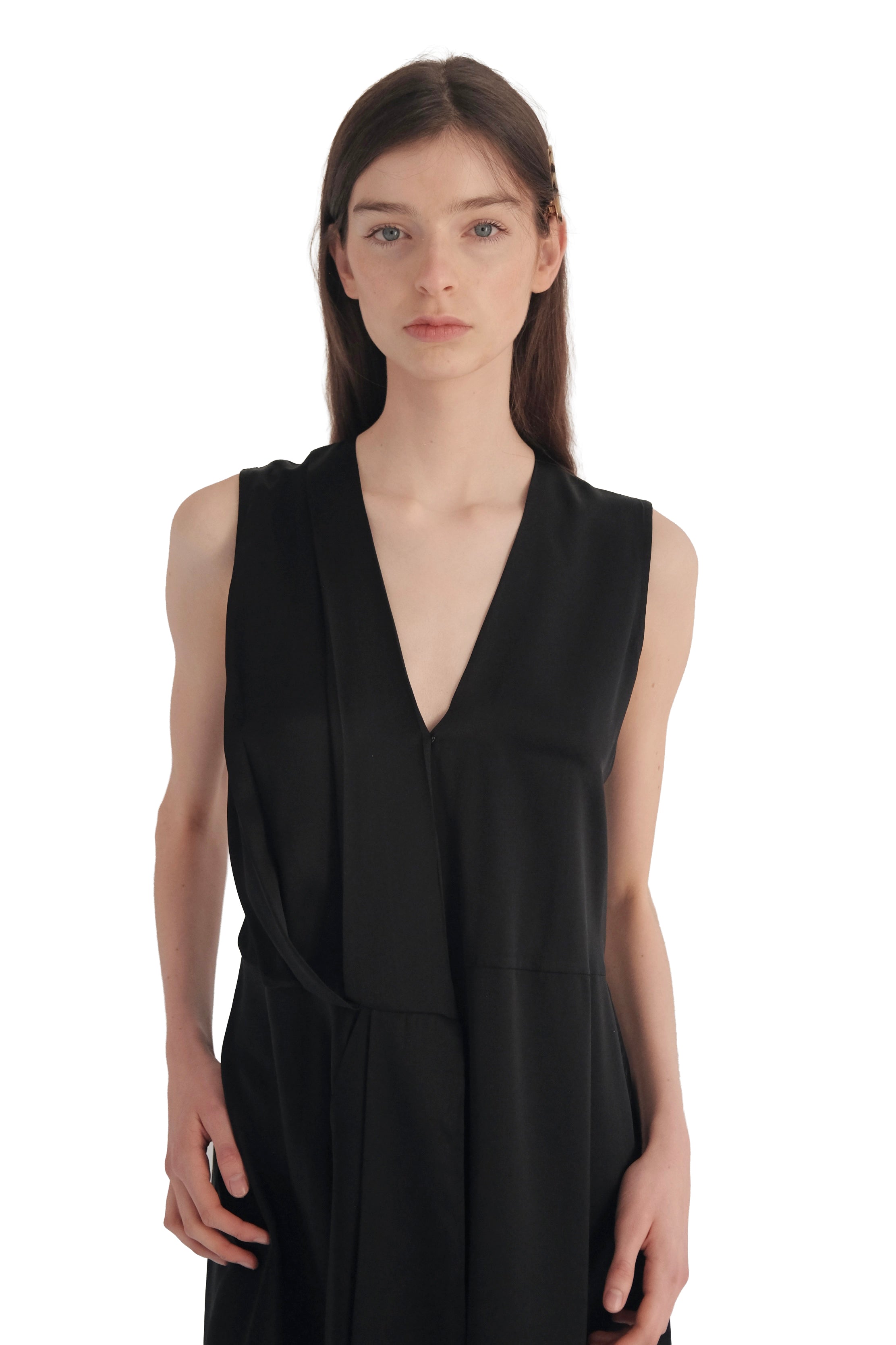 Rag & Bone Victor Silk Sleeveless Wrap Dress