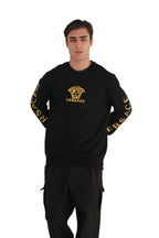 Versace Medusa Logo Sleeve-Embroided Sweatshirt