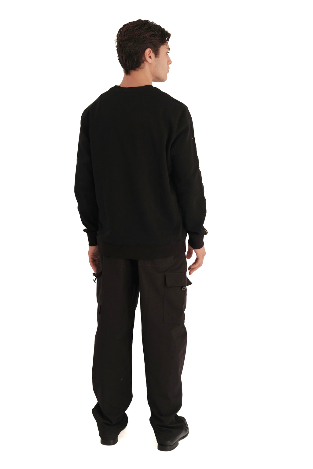 Versace Medusa Logo Sleeve-Embroided Sweatshirt