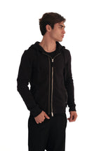 AllSaints Double Zip Raven Hoodie