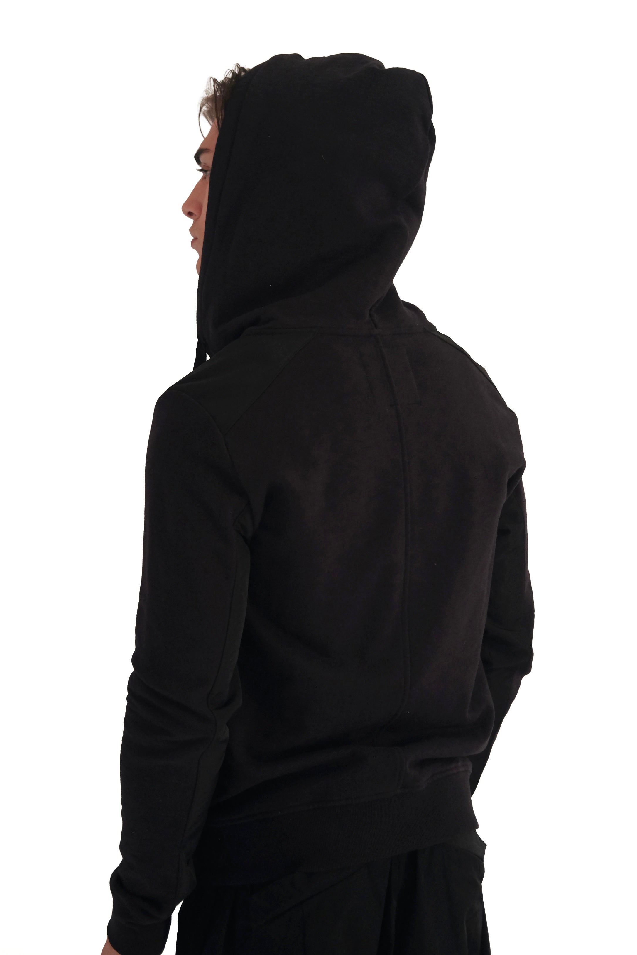 AllSaints Double Zip Raven Hoodie