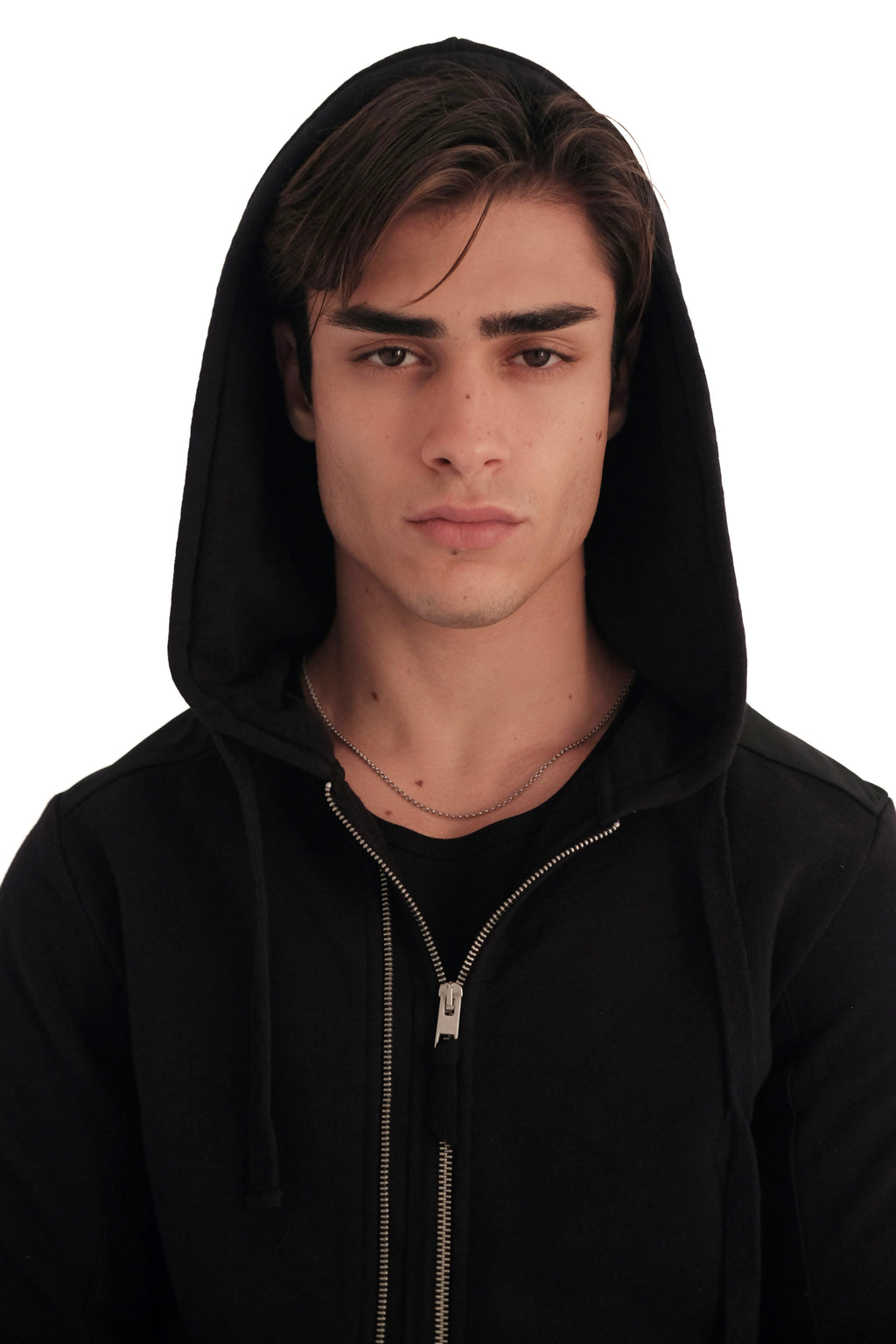 AllSaints Double Zip Raven Hoodie