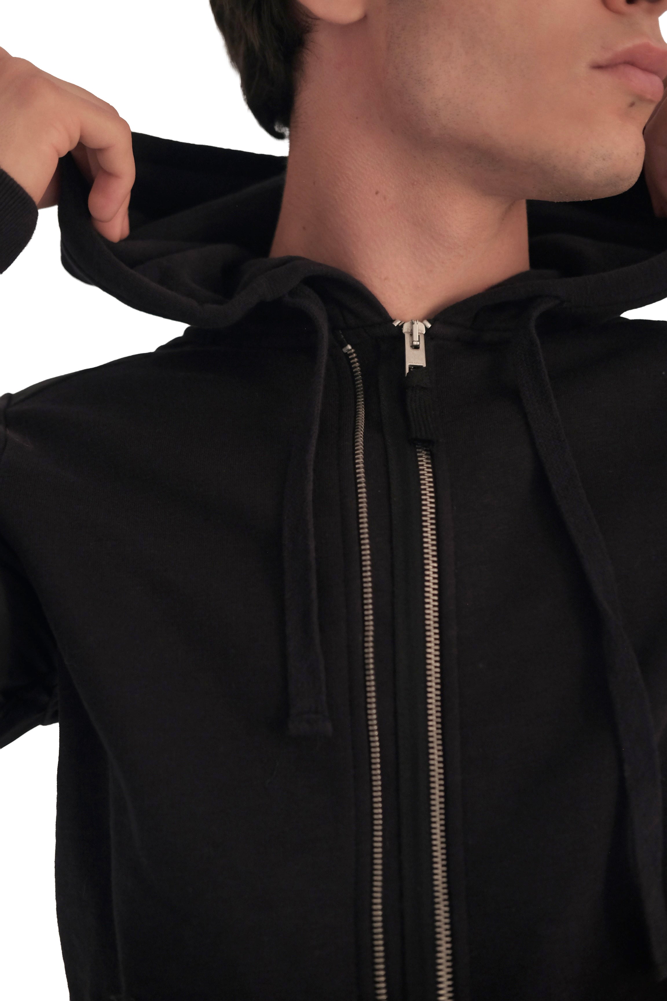AllSaints Double Zip Raven Hoodie