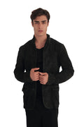 AllSaints Olive Suede Leather Jacket