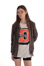 AllSaints Double Suede Leather Jacket