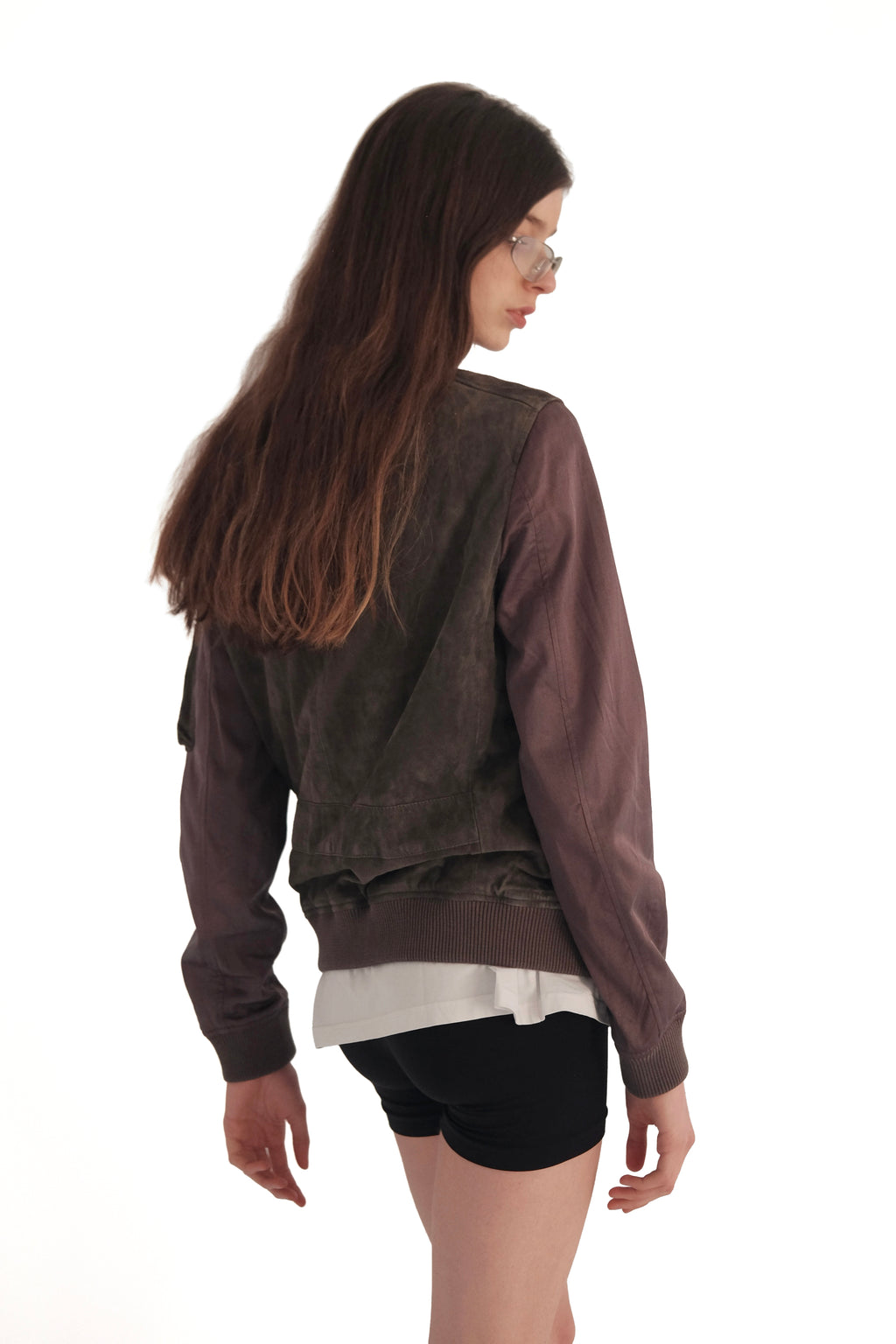 AllSaints Double Suede Leather Jacket