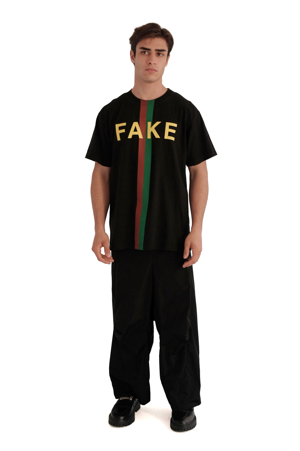 Gucci 'Fake/Not' Print Oversize T-Shirt