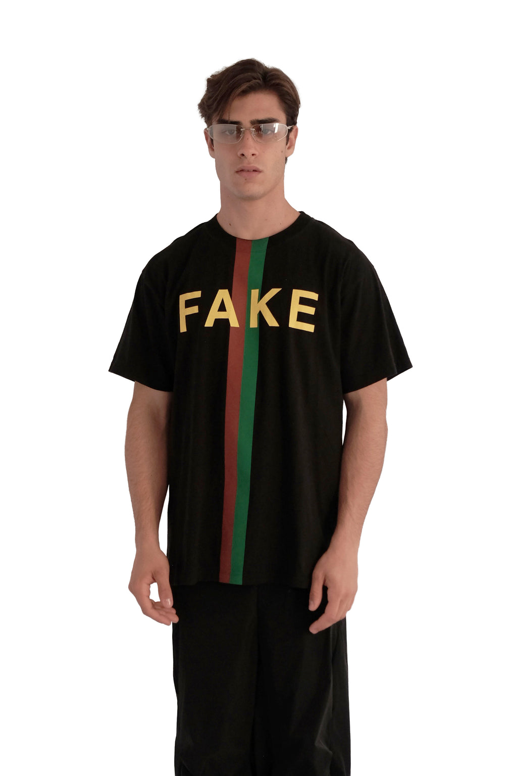 Gucci 'Fake/Not' Print Oversize T-Shirt