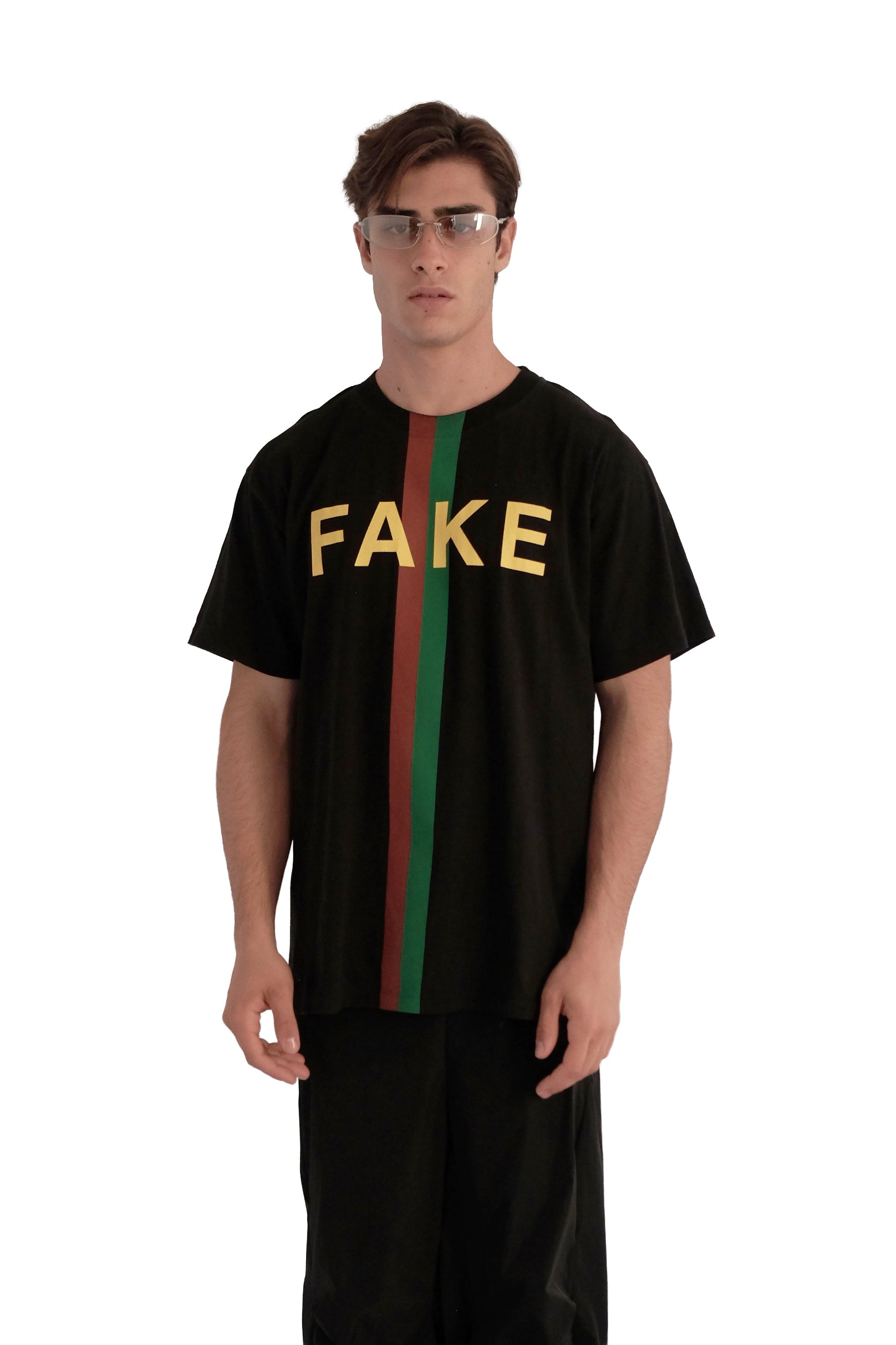 Gucci 'Fake/Not' Print Oversize T-Shirt