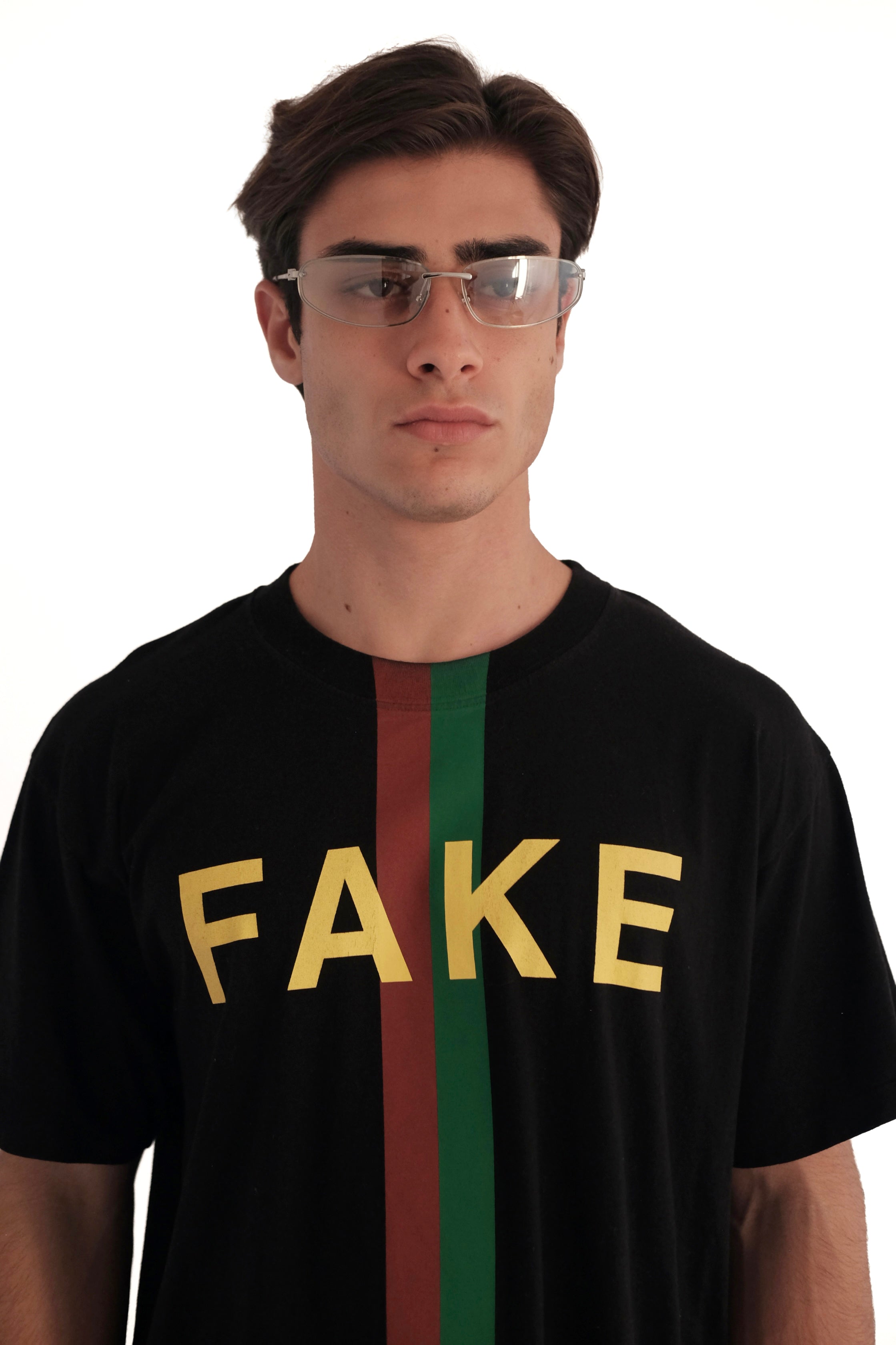 Gucci 'Fake/Not' Print Oversize T-Shirt