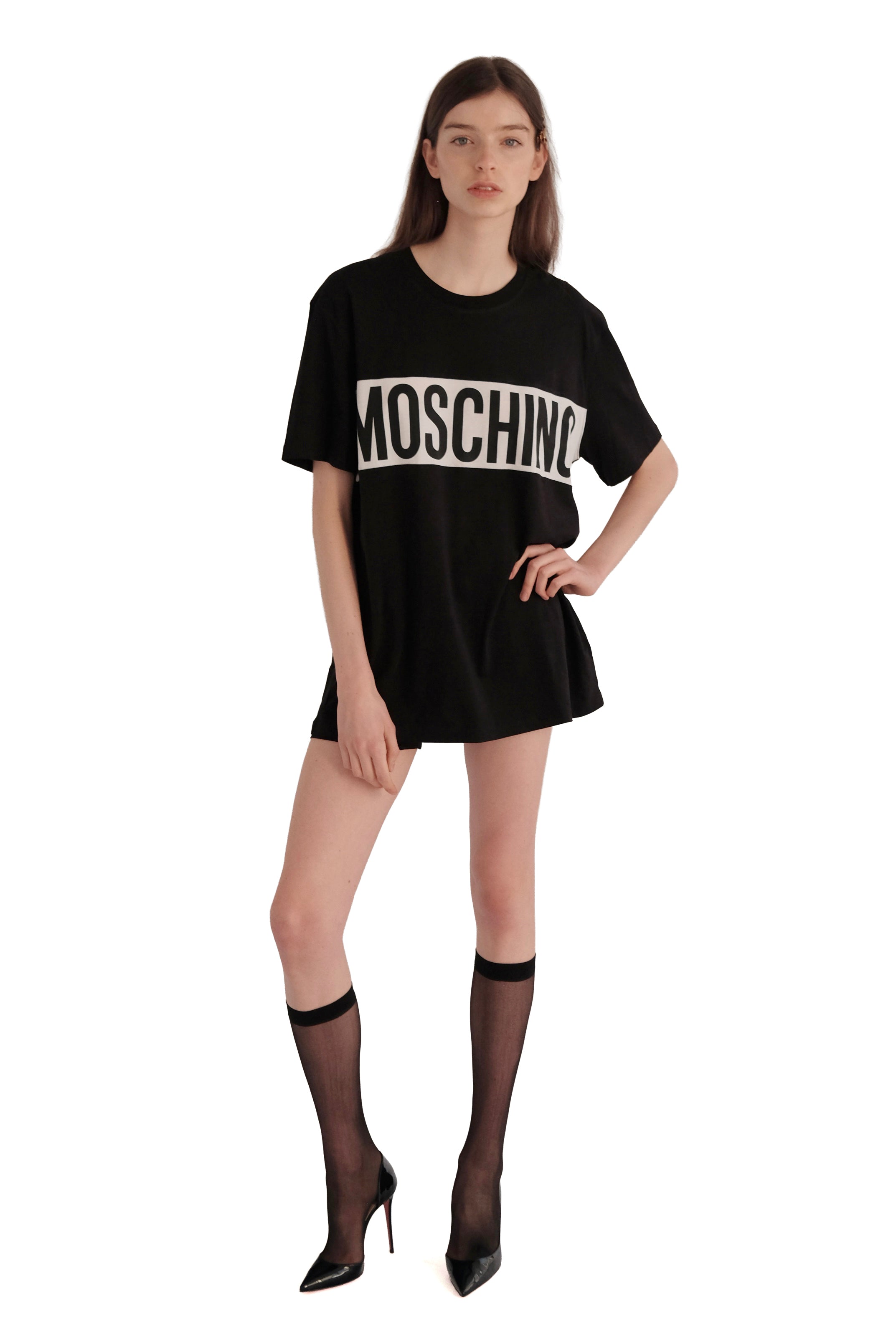 Moschino Block Logo Print T-Shirt
