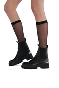 Maje Leather Platform Chelsea Boots