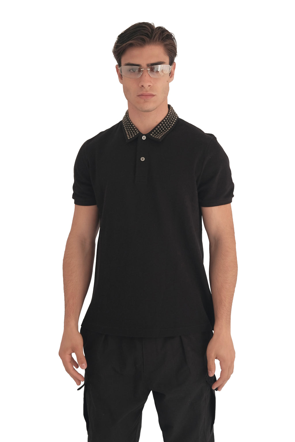 Gucci 'L'Aveugle Par Amour' Studded Collar Polo Shirt