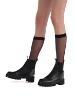 Maje Leather Platform Chelsea Boots