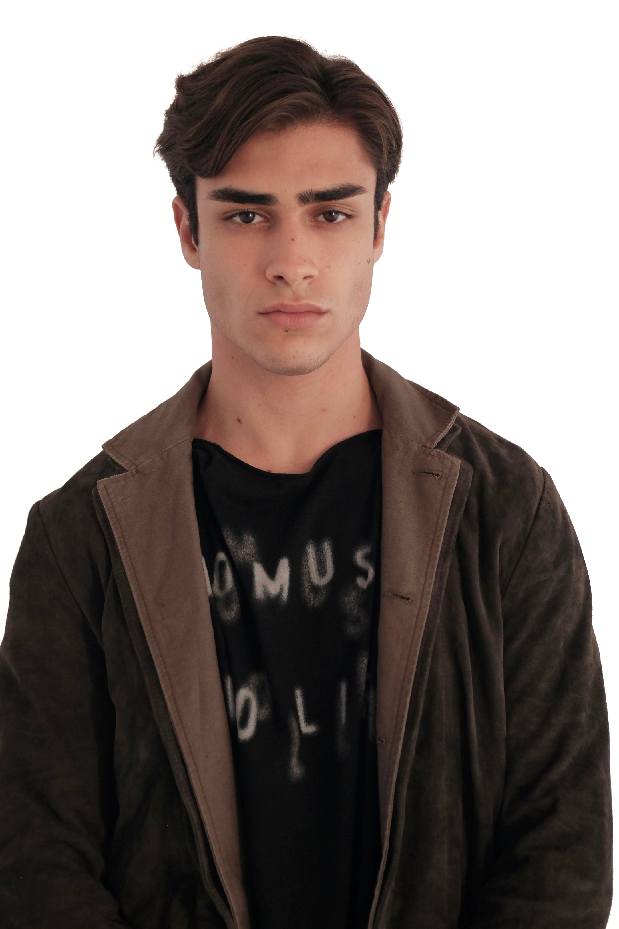 AllSaints Survey Suede Leather Blazer