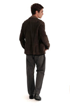 AllSaints Survey Suede Leather Blazer