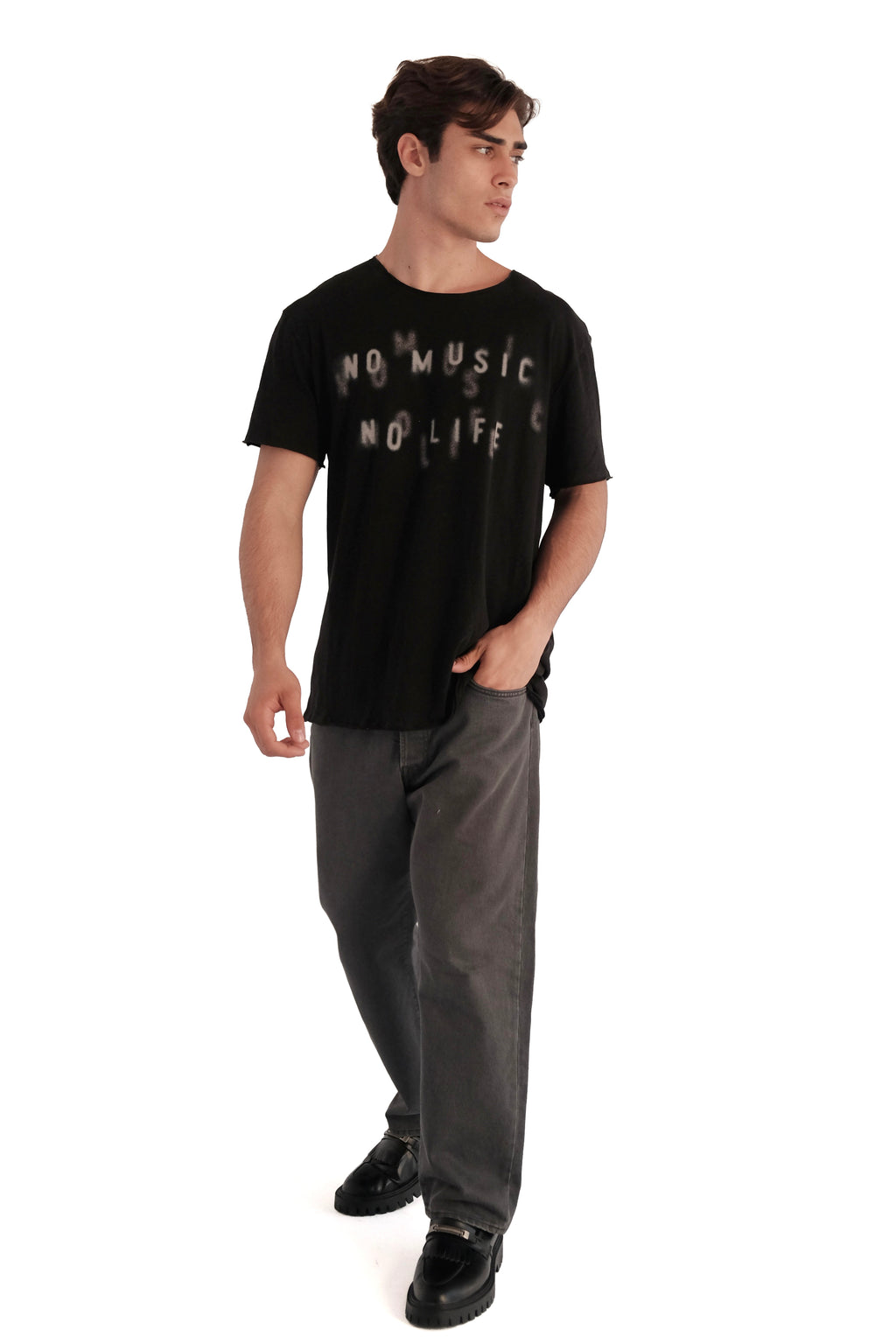 John Varvatos No Music Graphic T-Shirt