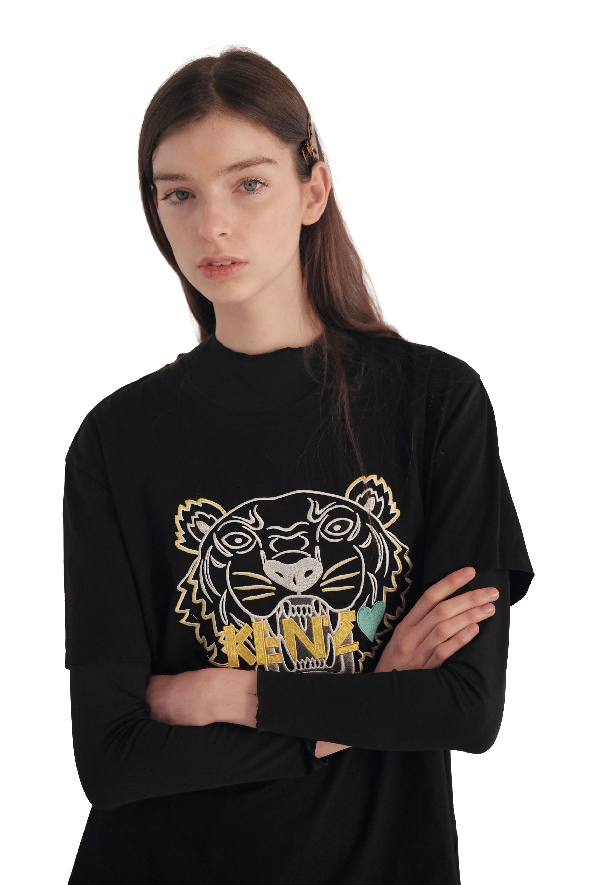 Kenzo Embroided Tiger Head T-Shirt