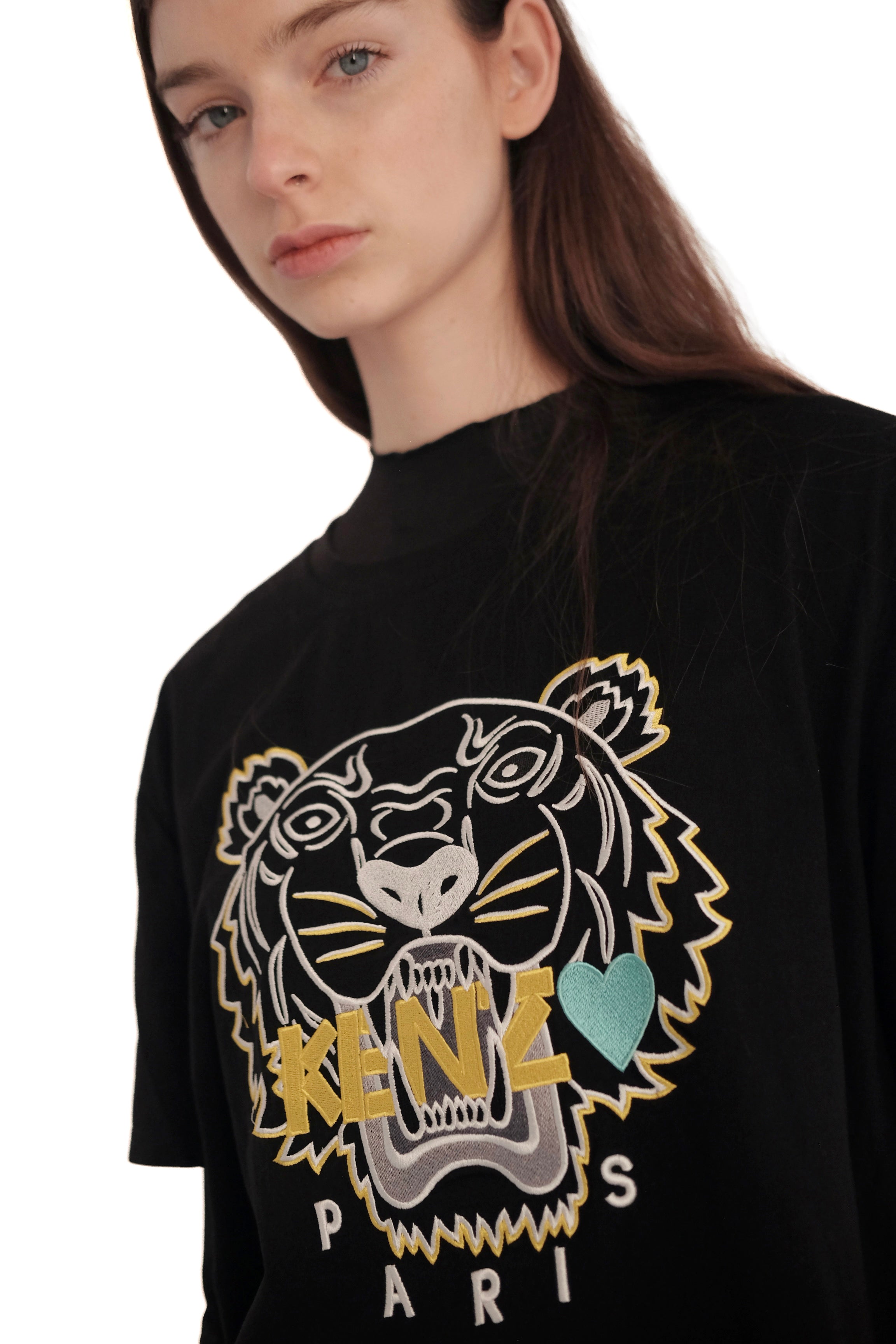 Kenzo Embroided Tiger Head T-Shirt