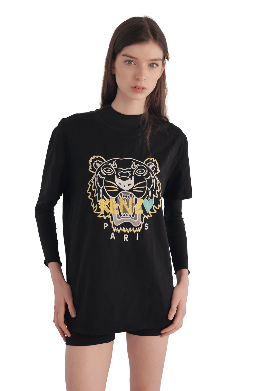 Kenzo Embroided Tiger Head T-Shirt