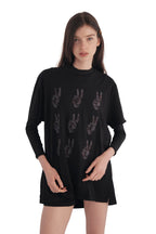 John Varvatos Multi Peace Hand Tee