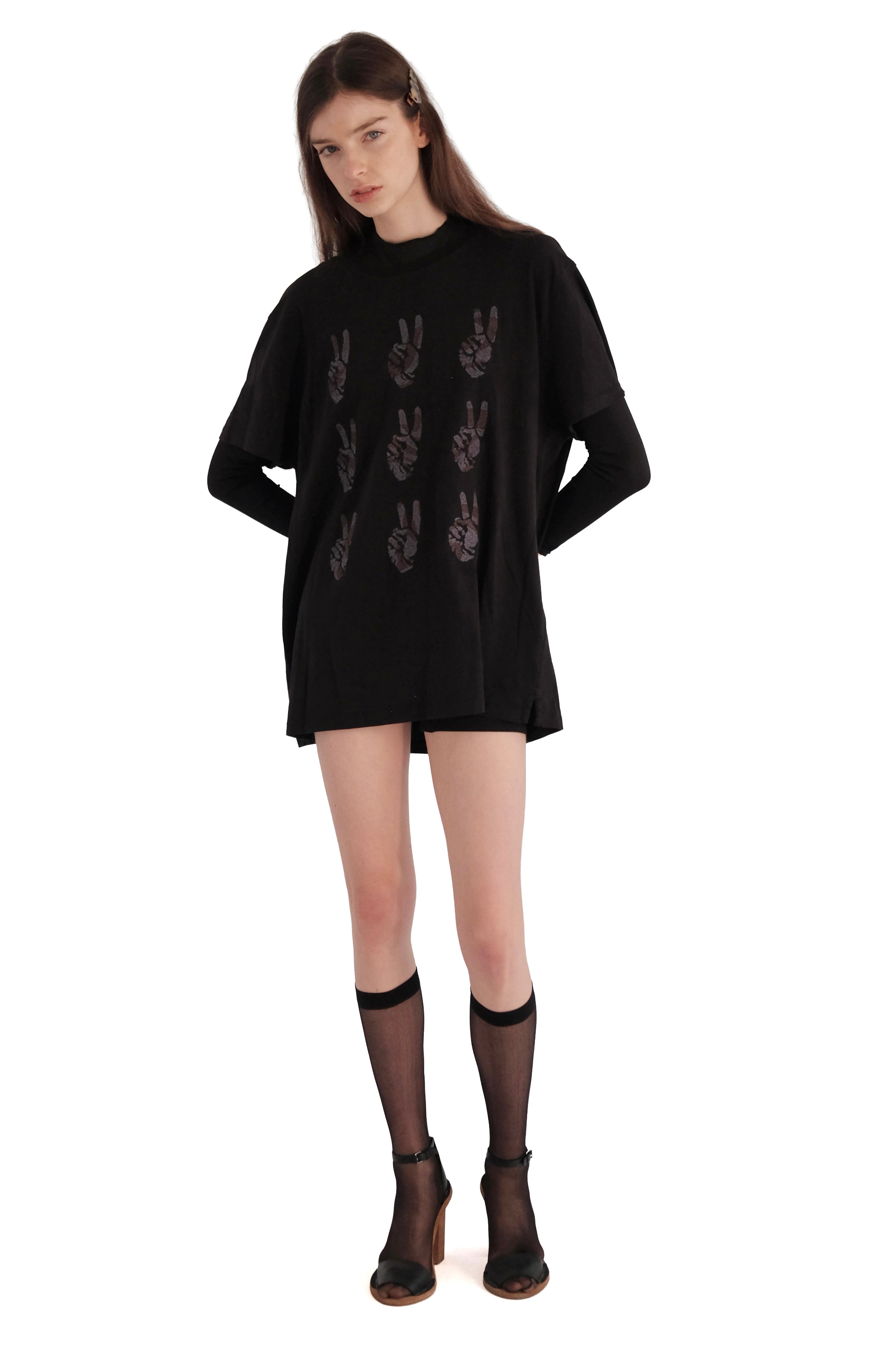 John Varvatos Multi Peace Hand Tee