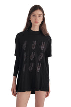 John Varvatos Multi Peace Hand Tee