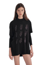John Varvatos Multi Peace Hand Tee
