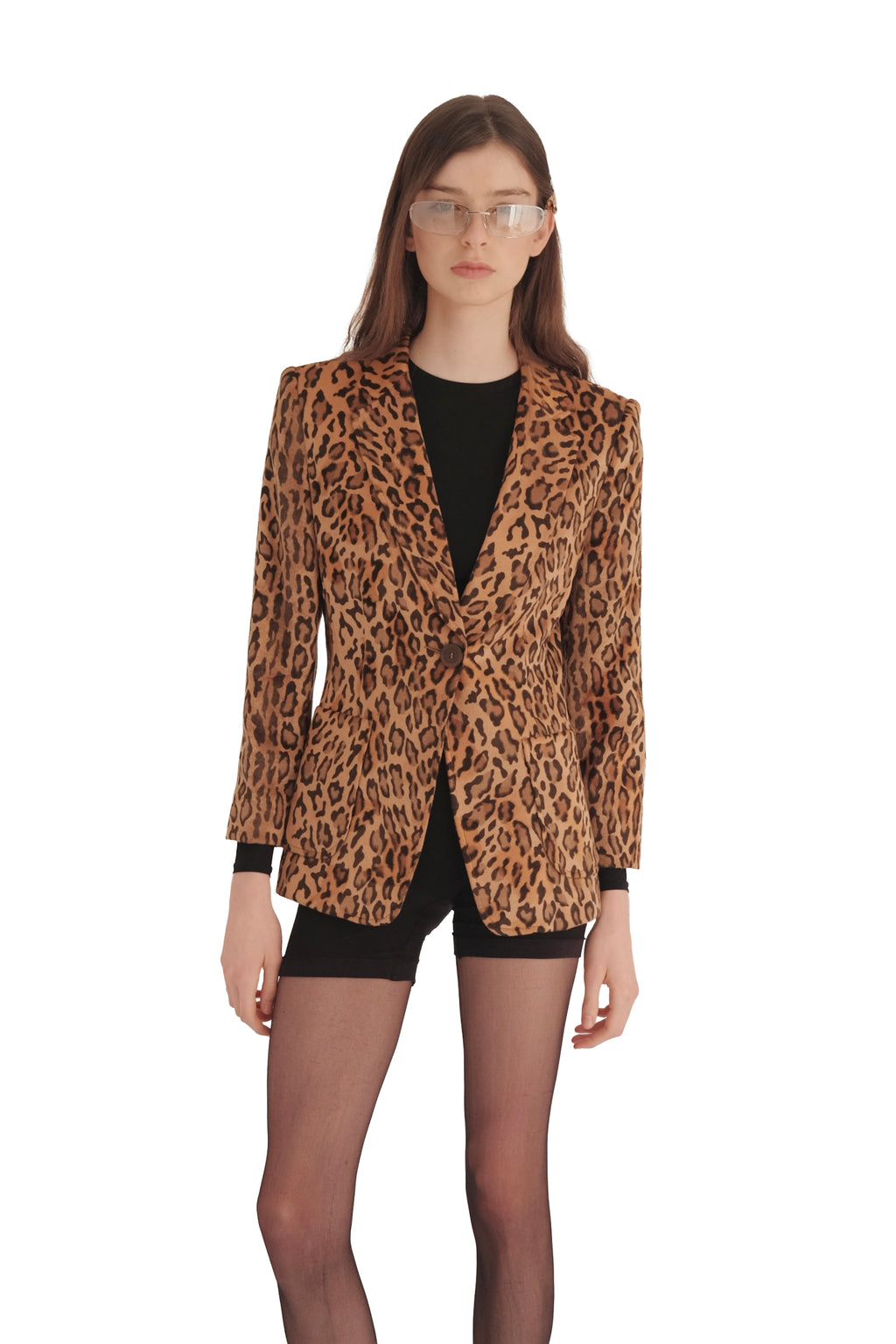 Moschino Leopard Print Blazer