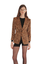 Moschino Leopard Print Blazer